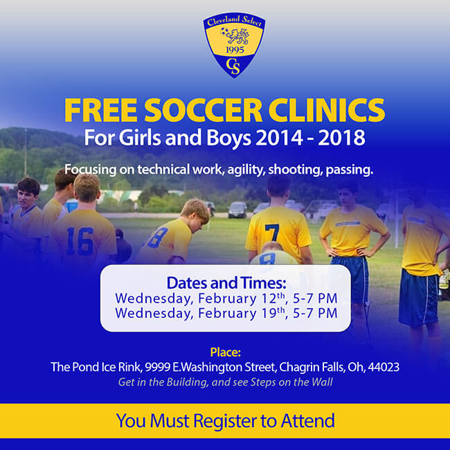 FREE SOCCER CLINICS